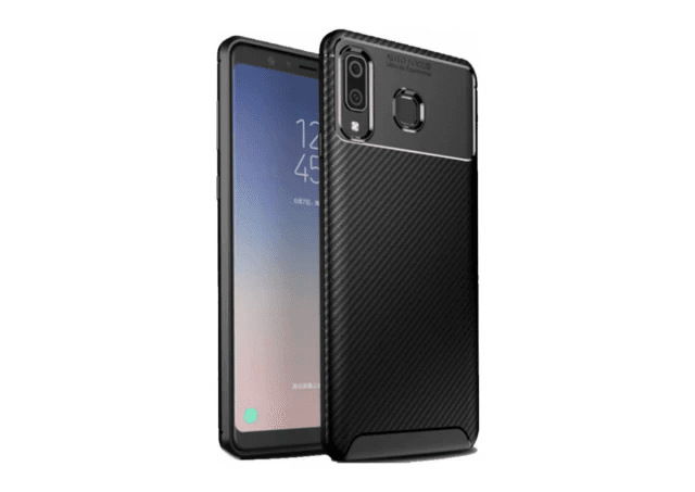 MCTK74-SAMSUNG A13 4G Futrola Carbon Fiber Silicone 279, Crna