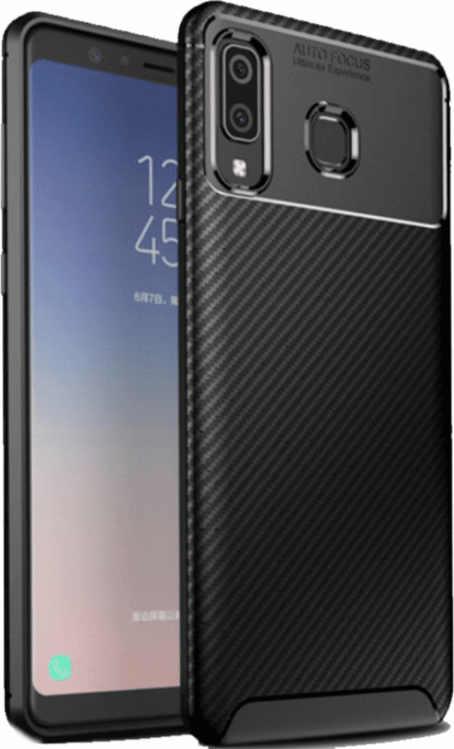 MCTK74-IPHONE X/XS Futrola Carbon Fiber Silicone 270 42084, Crna