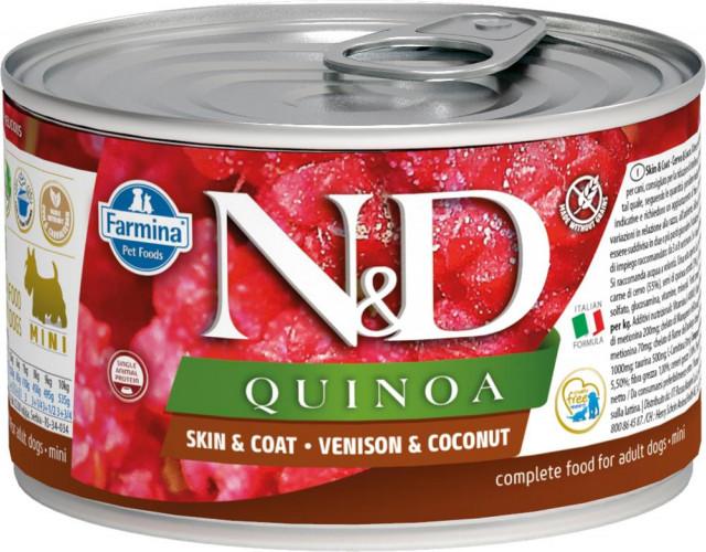 N&D Vlažna hrana za pse Can Dog Quinoa Mini Venison&Coconut, 140g