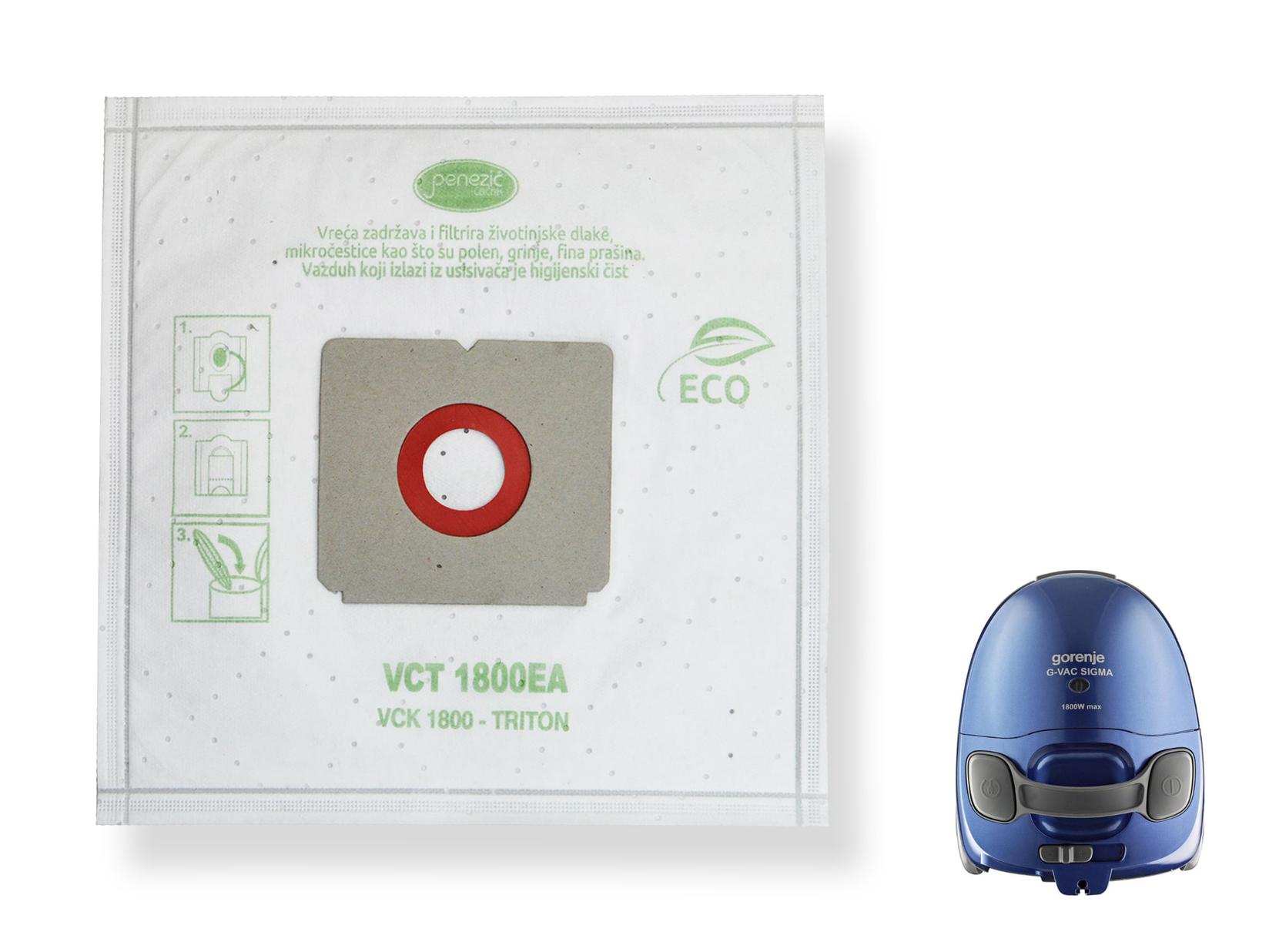 GORENJE TRITON Kese za usisivače, 5 komada