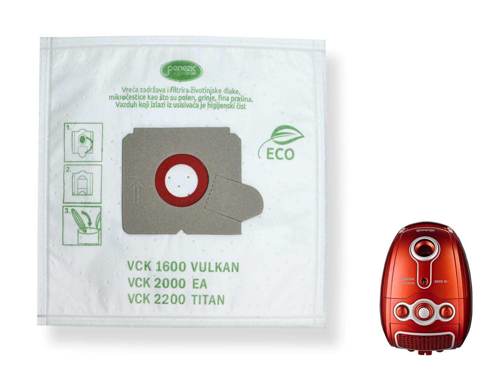 GORENJE VCK 1600 Kese za usisivače, 5 komada