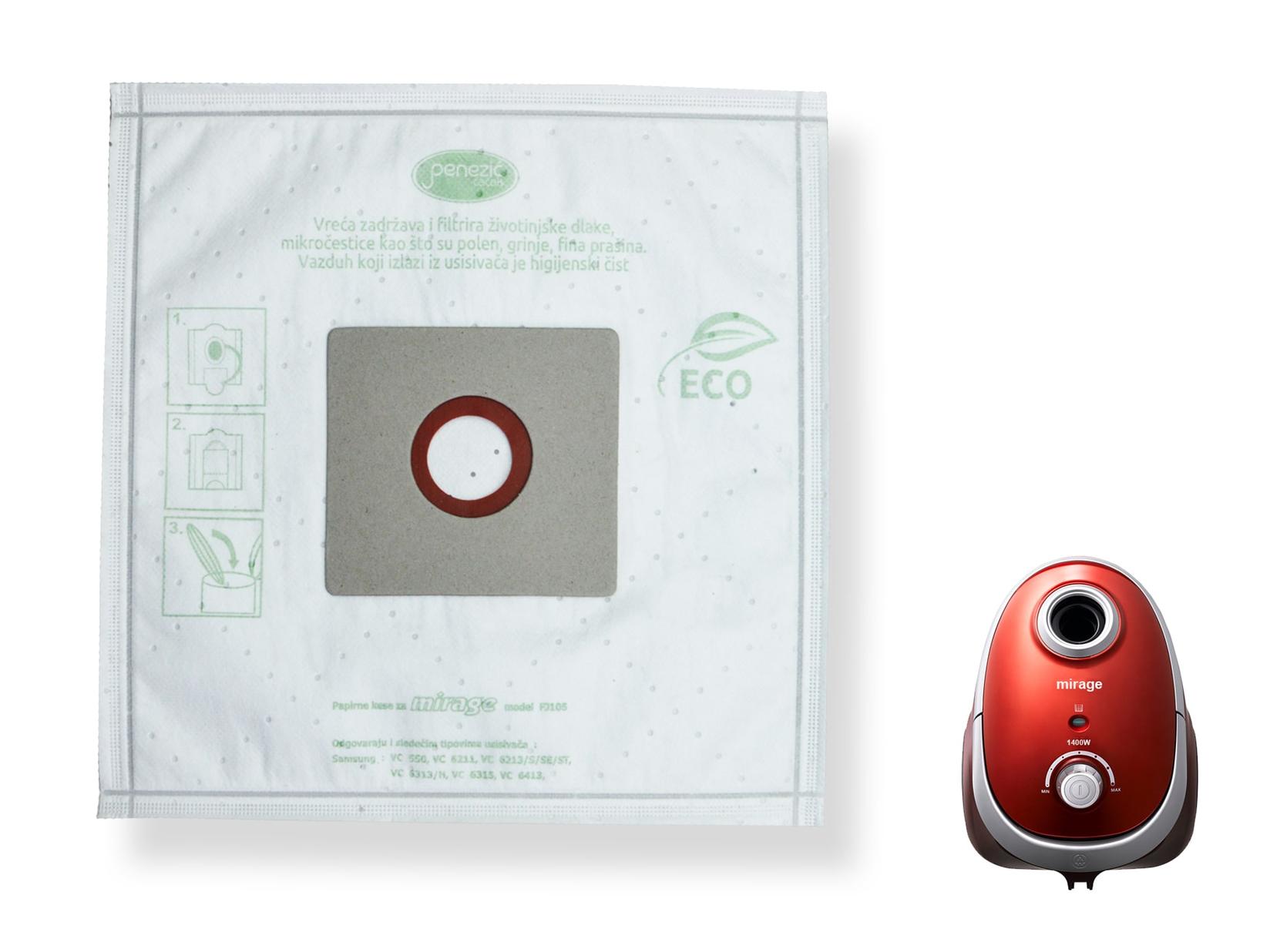 MIRAGE Kese za usisivače, 5 komada