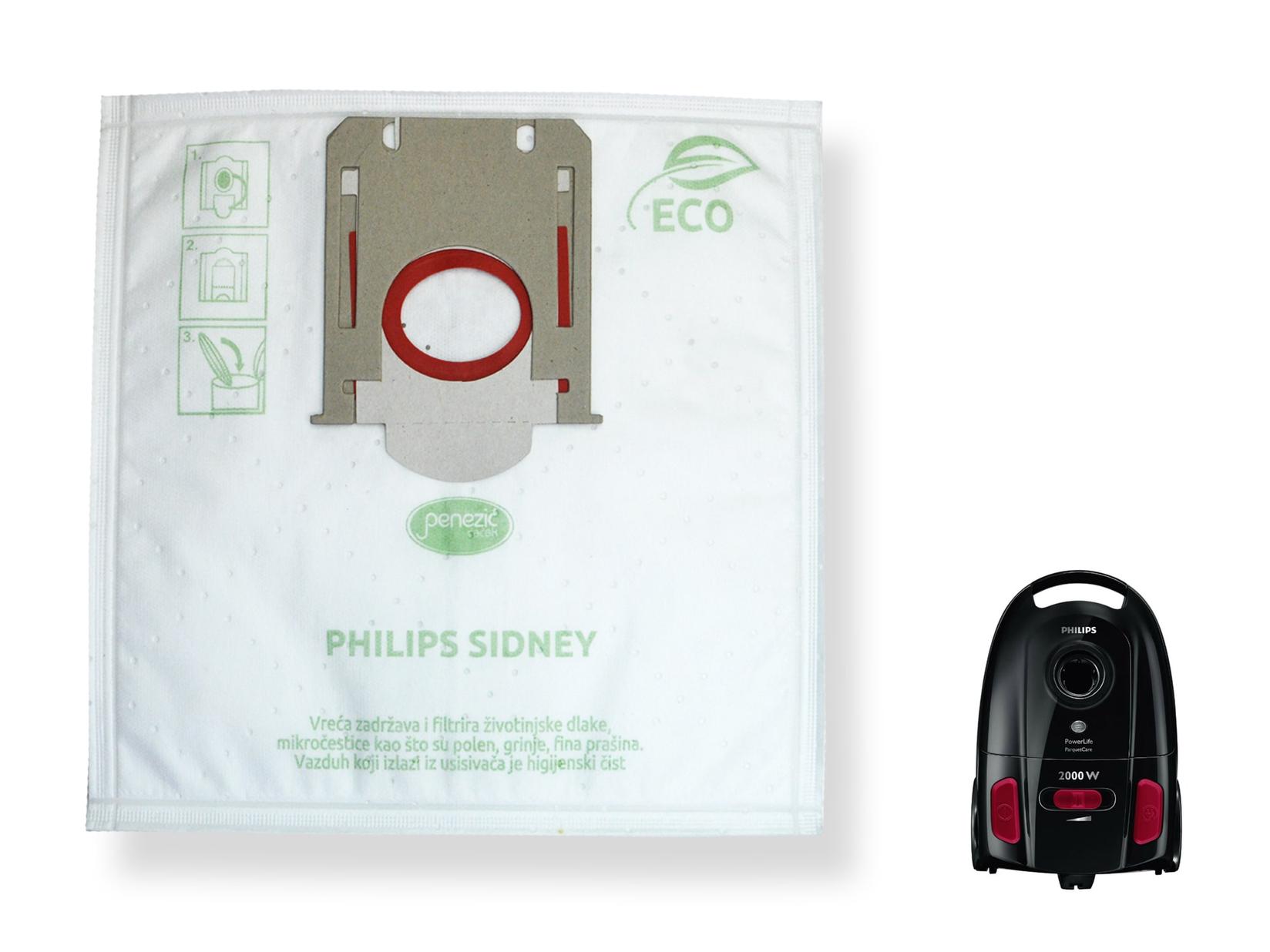 PHILIPS SIDNEY Kese za usisivače, 5 komada