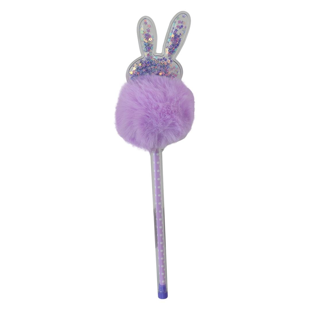 Hemijska olovka sa pufnom 0.5mm ljubičasta