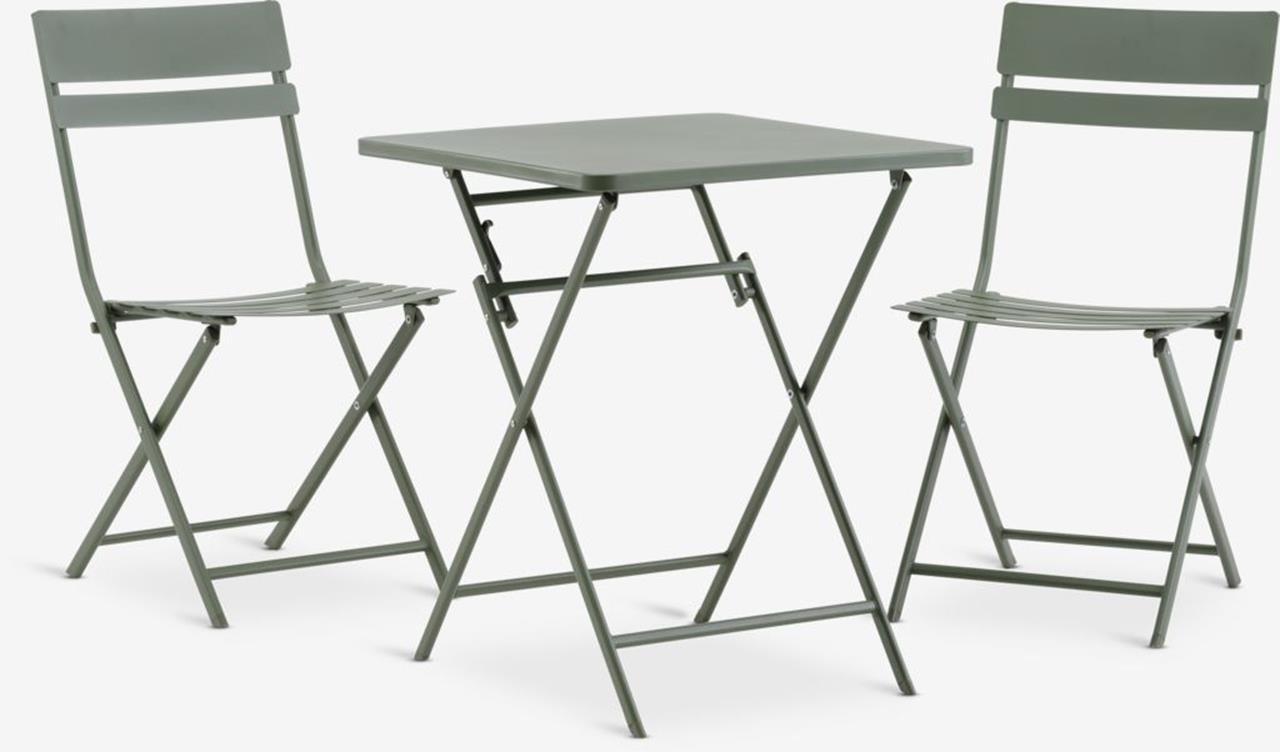 Linnea Set sto i stolice Š60xD60, Zeleni