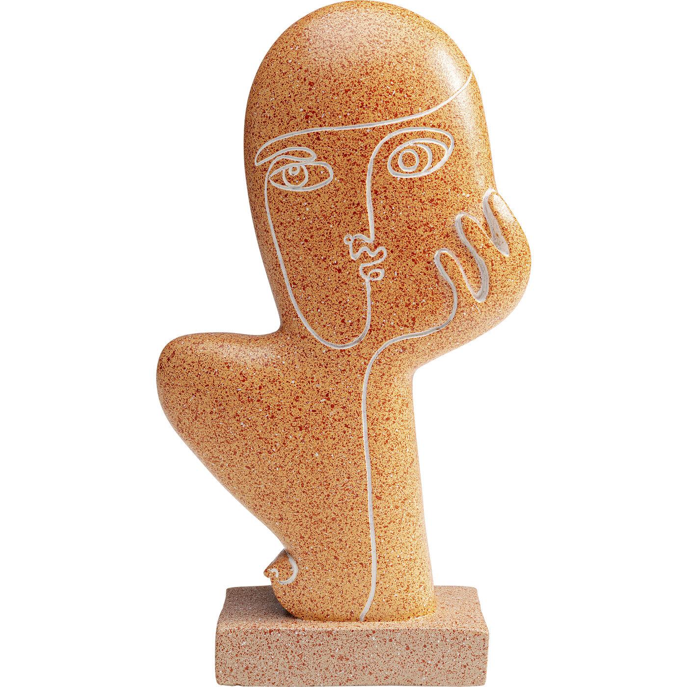KARE Ukrasna figura Thought, 27cm, Braon