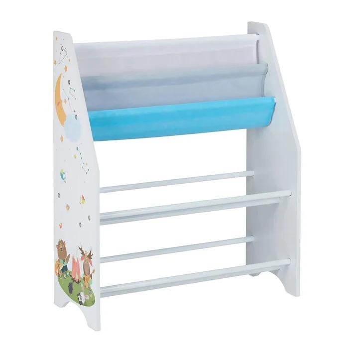 KINDER HOME Dečija polica za knjige i igračke bela