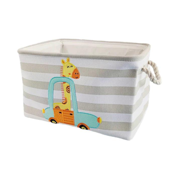 KINDER HOME Kutija za odlaganje igračaka i odeće siva