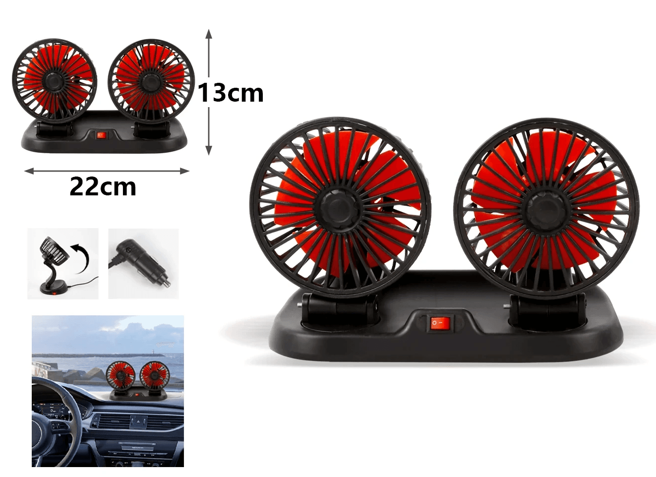 KMT Auto ventilator sa dve glave