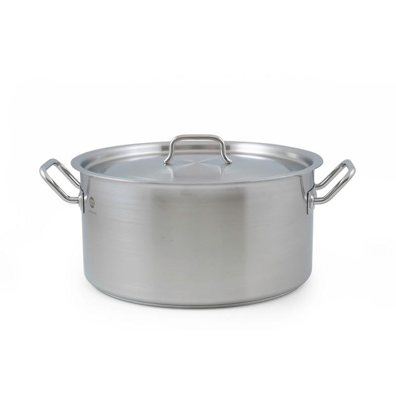 METALAC Profesionalna duboka šerpa od nerđaјućeg čelika 34cm/15l sa poklopcem