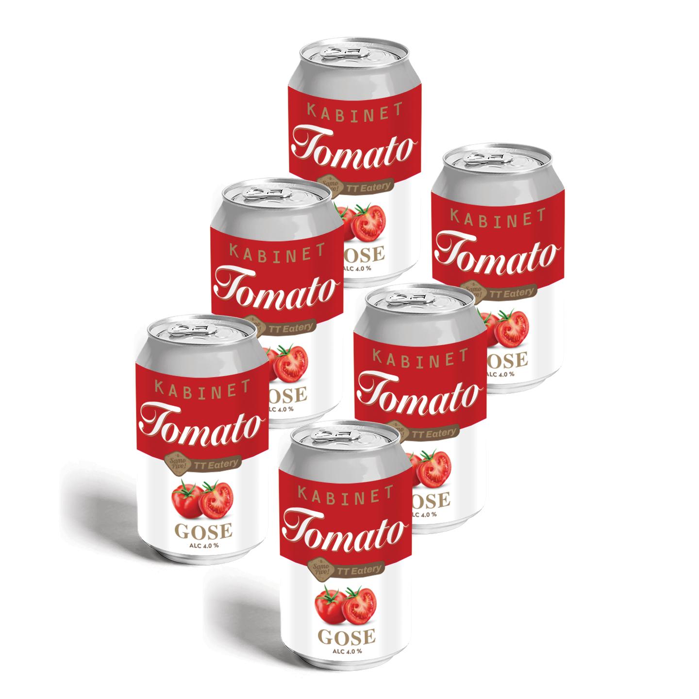 KABINET Kraft pivo Tomato gose 0.33, 6 limenki