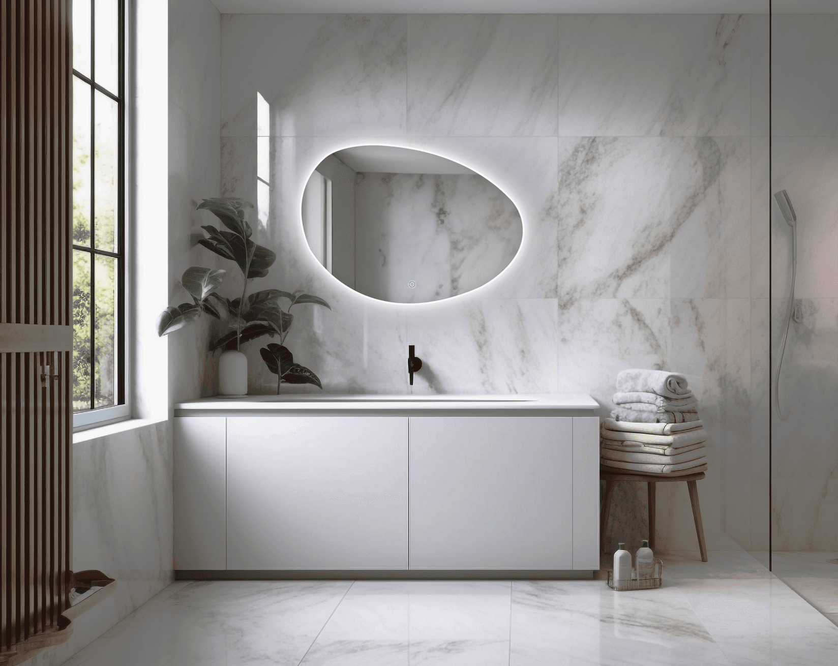 Kadu Etna Ogledalo, Pozadinska rasveta, Prekidač na dodir, 60x80