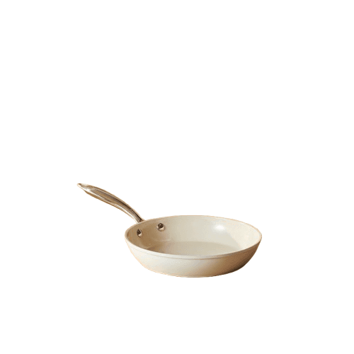 Karaca Nelepljivi ndukcioni tiganj sa nerđajućom drškom Swiss Crystal Almond, 22 cm, Krem