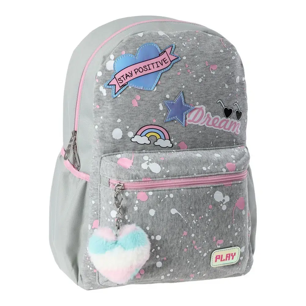 PLAY Pop fashion Ranac za devojčice, Dream, Sivi