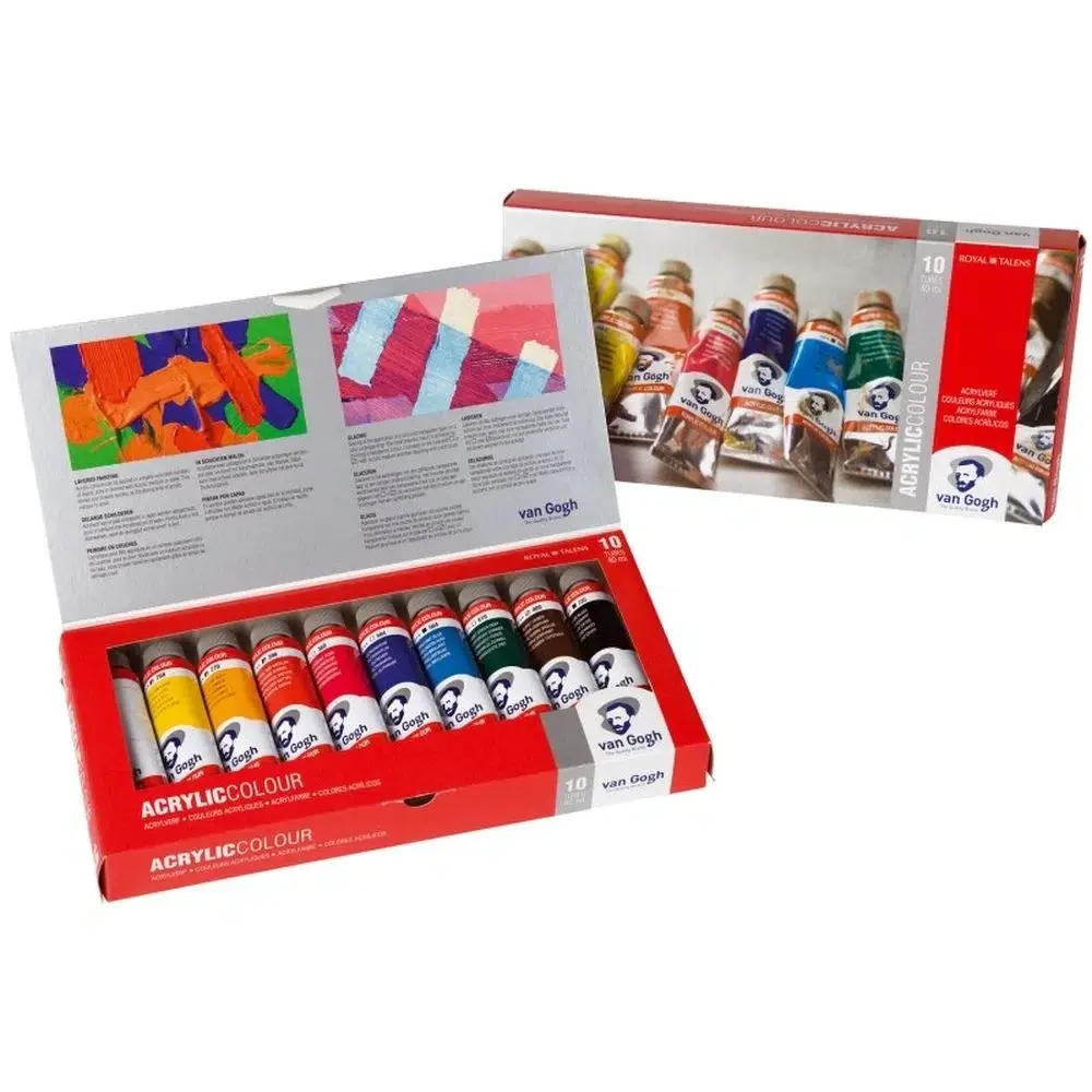 ROYAL TALENS Van Gogh Acrylic Set akrilnih boja, 10 x 40ml