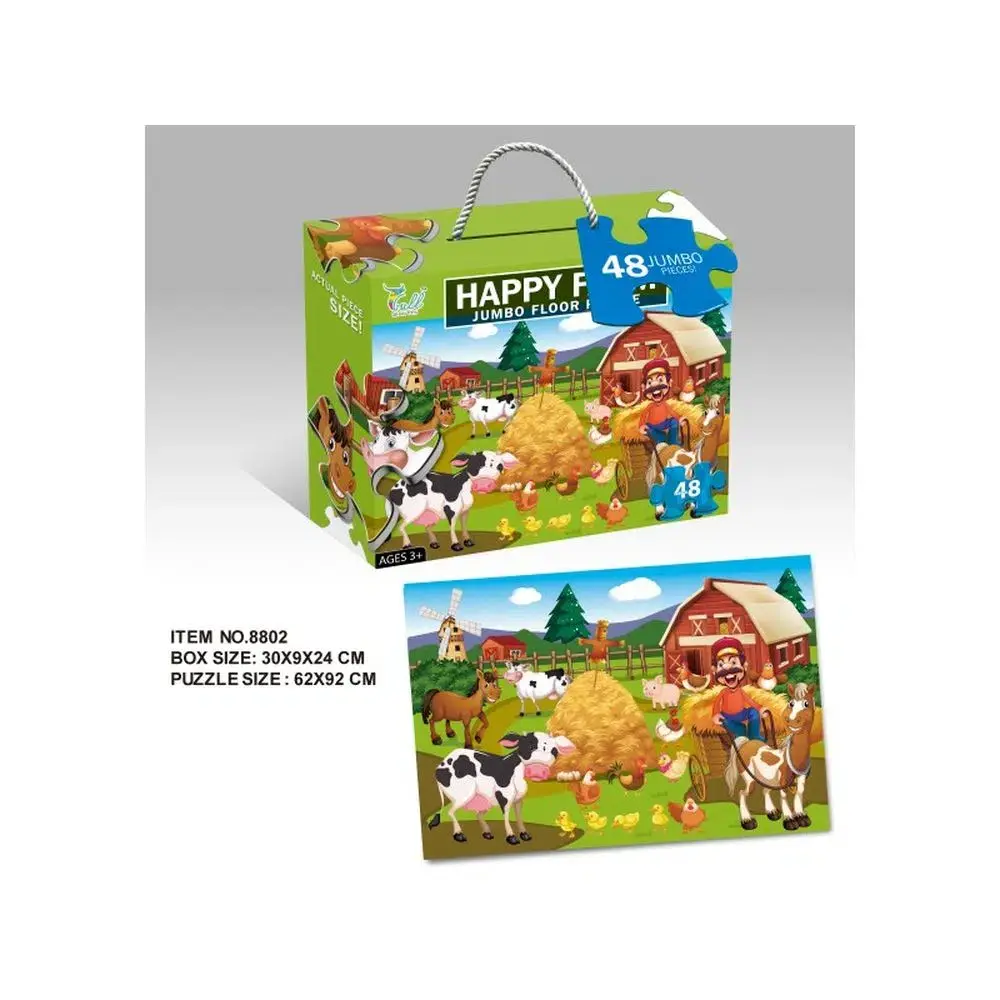 Statovac Happy farm Slagalica farma Jumbo, 48 delova