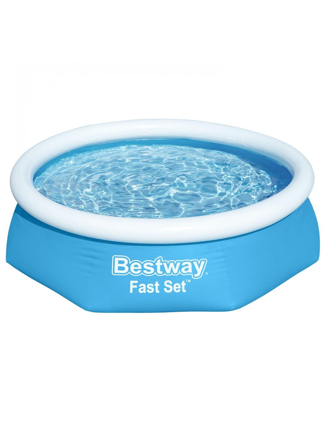 Selected image for BESTWAY Bazen za decu sa prstenom na naduvavanje Fast Set 244x66 cm plavi