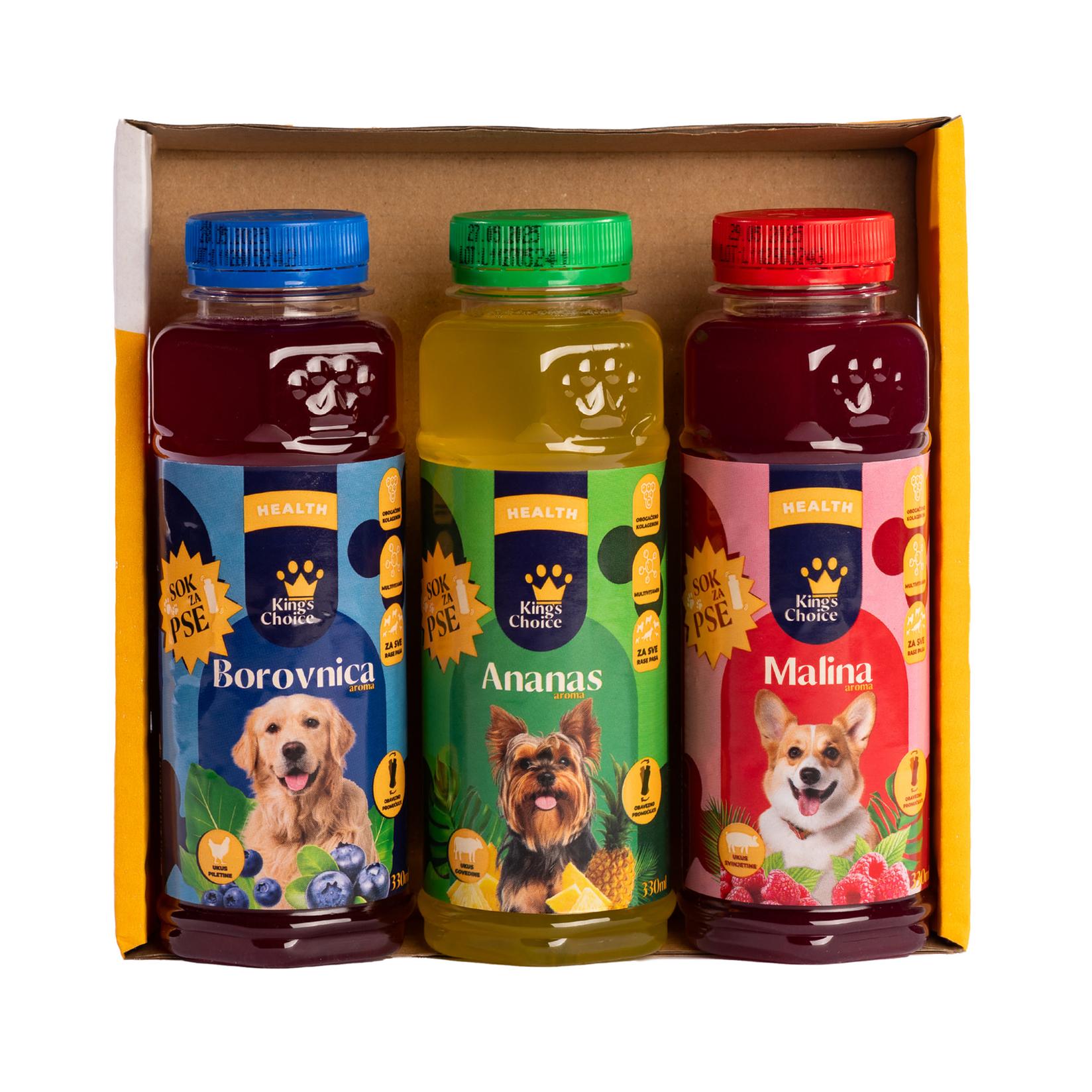 King's Choice Sok za pse Mix 3 flaše