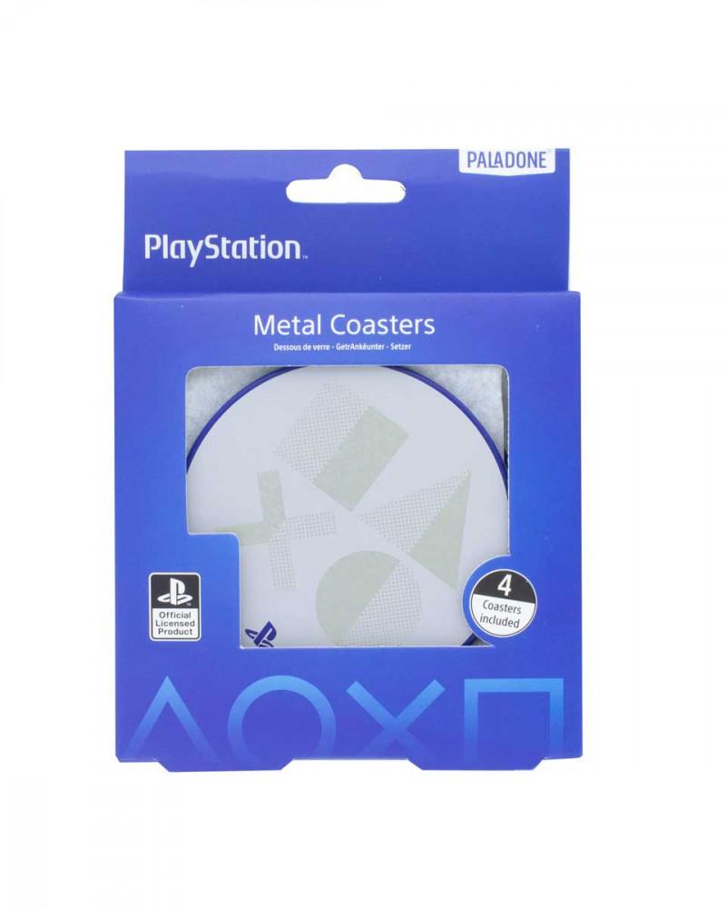 Selected image for PALADONE PRODUCTS Metalni podmetači za čaše Playstation 4/1 plavi