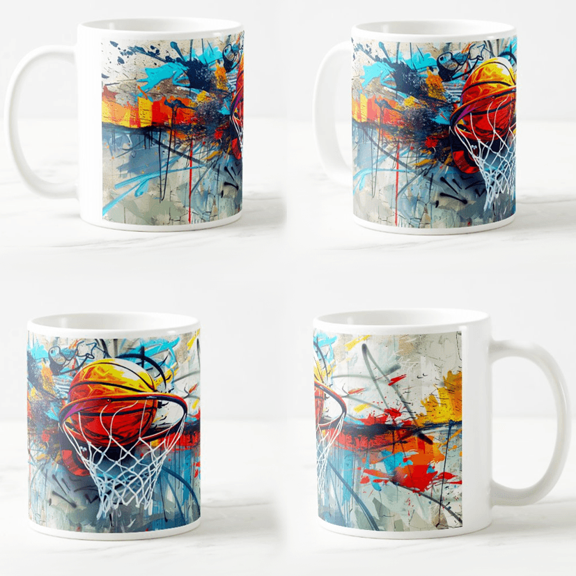 Šolja Košarka, 330 ml, Bela