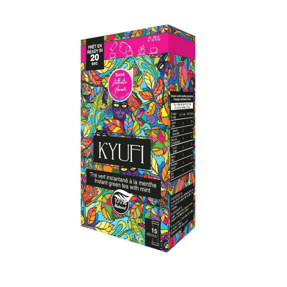 KYUFI Zeleni čaj sa nanom i šećerom, 15 štapića