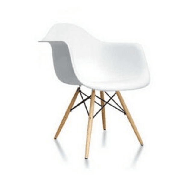 JANG Trpezarijska stolica, Plastična, Bela