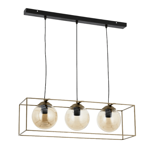 Visilica Evan 11813, 3xE27, Crna