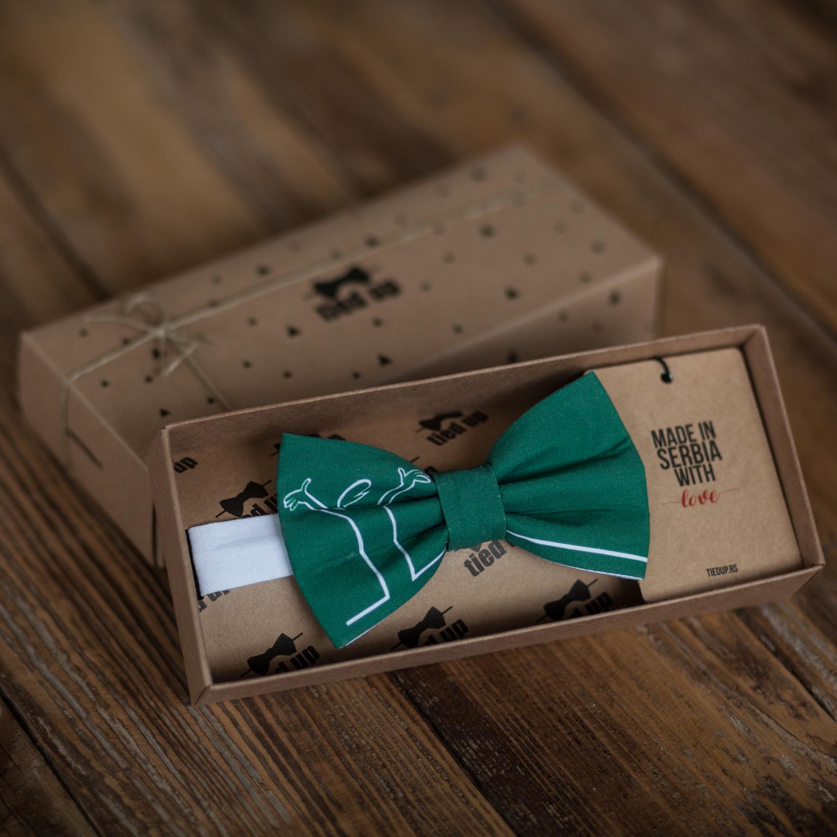 TIED UP Leptir mašna La Linea zelena