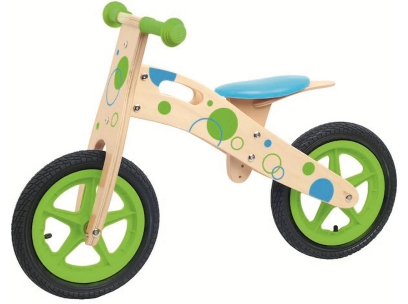 Woody Drveni balans bicikl, Zeleni