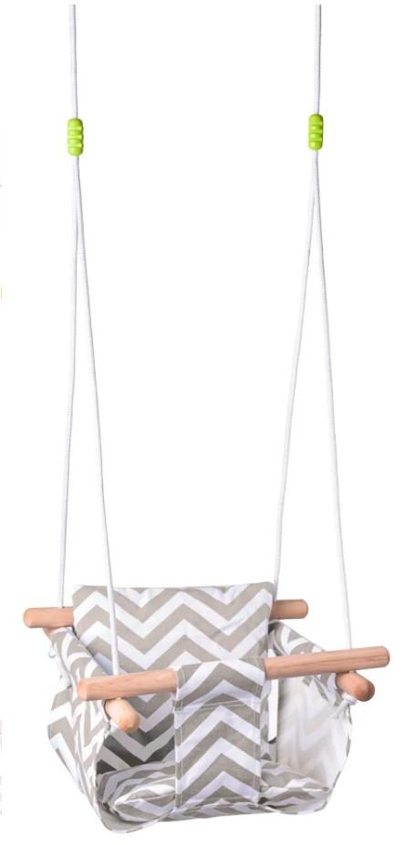 Woody Ljuljaška za decu, Sivo-bela