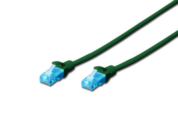 DIGITUS Kabl za povezivanje DK-1512-0025/G 5e U/UTP CCA 0,25m zeleni