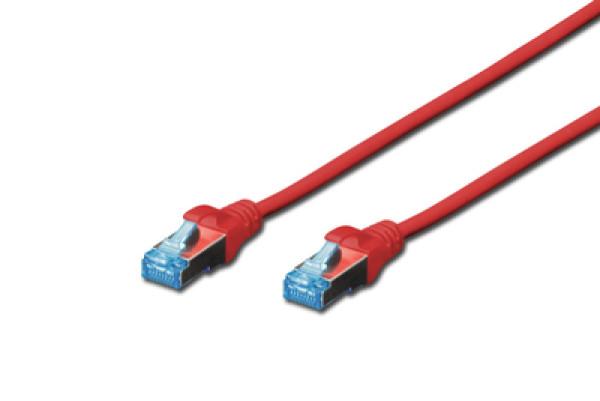 DIGITUS Kabl za povezivanje DK-1512-005/R 5e U/UTP CCA 0,5m crveni