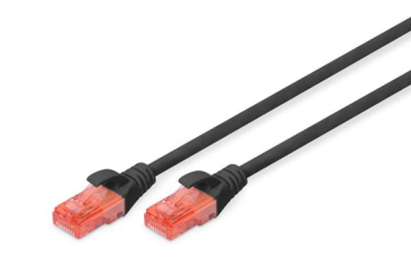 DIGITUS Kabl za povezivanje DK-1612-005/BL 6 U/UTP CCA 0,5m crni