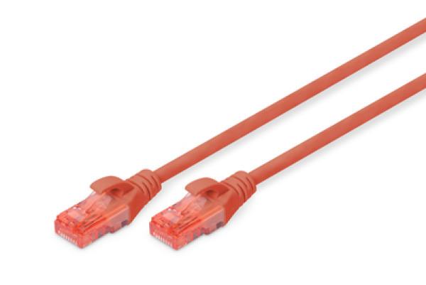 DIGITUS Kabl za povezivanje DK-1617-005/R 6 U/UTP CU 0,5m crveni