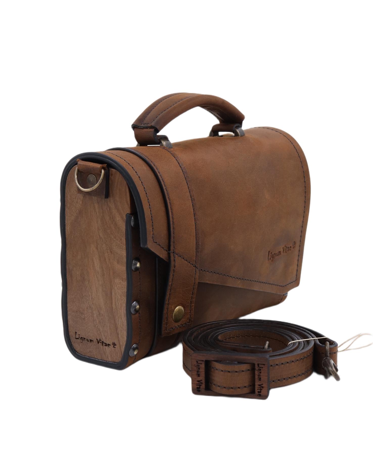 LIGNUM VITAE Ženska torba Ophelia, Braon