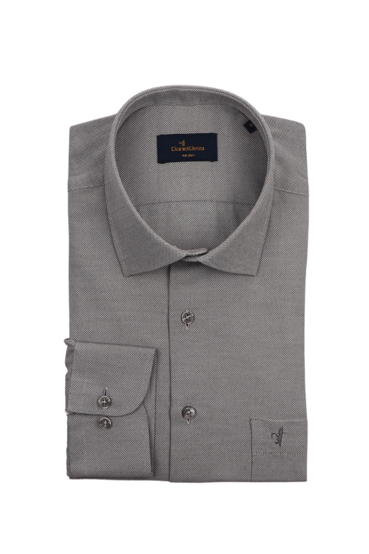 DANIEL BESSI Muška košulja dugih rukava siva