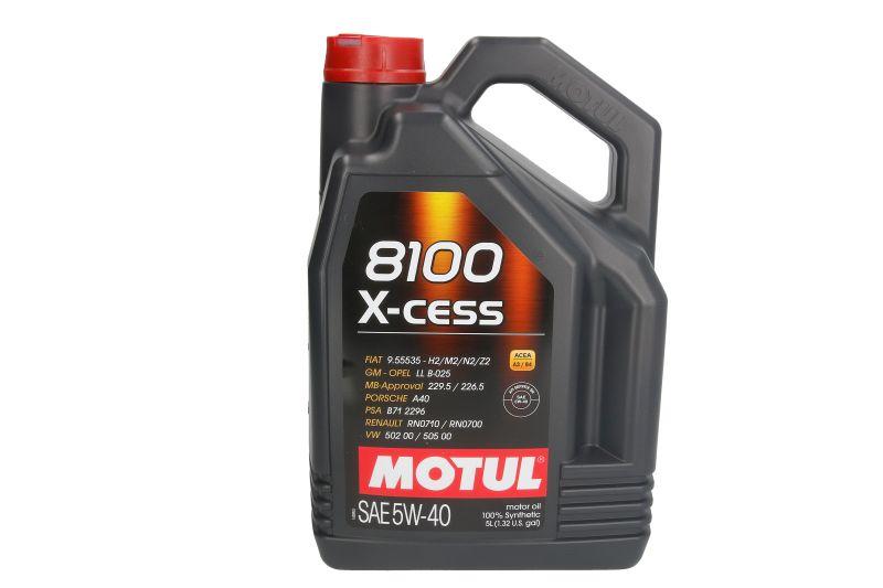 MOTUL Motorno ulje 8100 X-CESS, 5W40, 5L