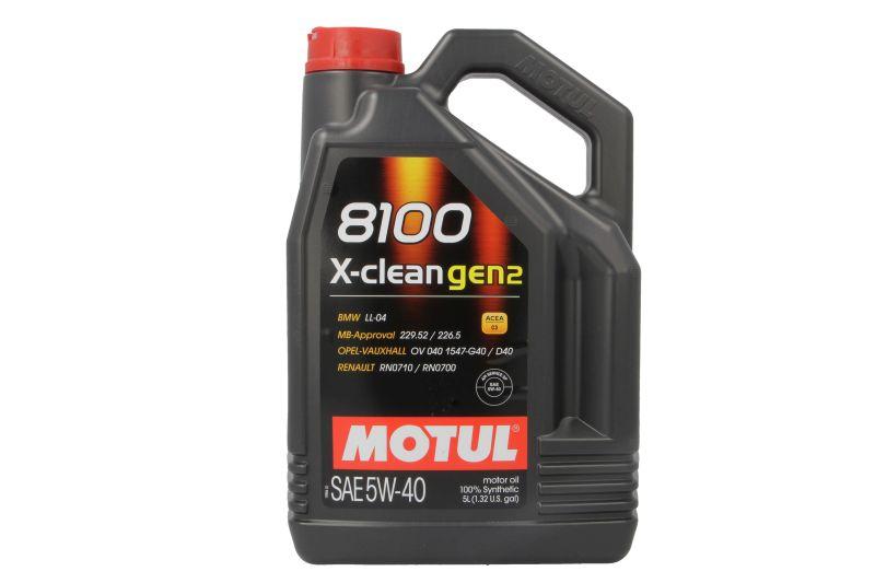 MOTUL Motorno ulje 8100 X-CLEAN GEN2, 5W40 5 L