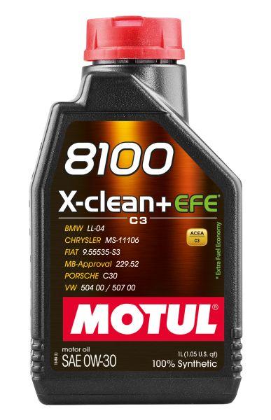 MOTUL Motorno ulje 8100 XCLEAN+ EFE, 0W30, 1L