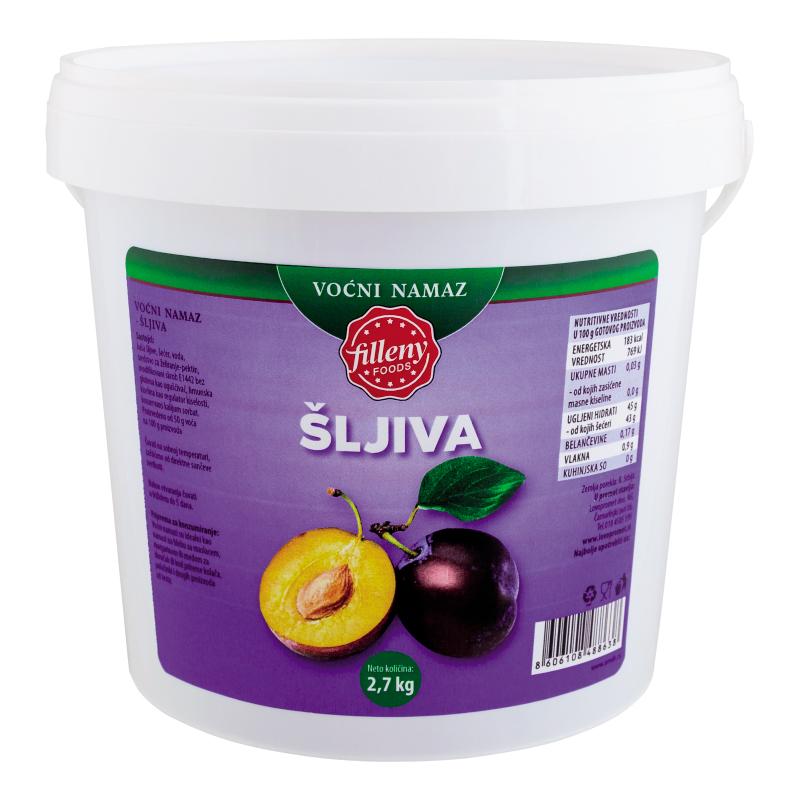 FILLENY FOODS Voćni namaz Šljiva, 2.7kg