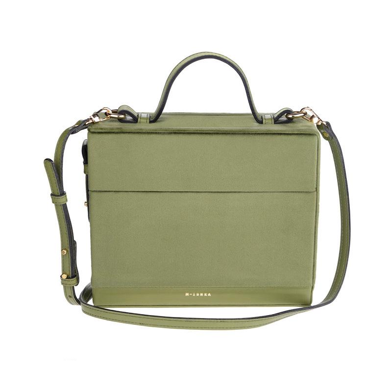 M-ISHKA Ženska torba Box bag aloe zelena