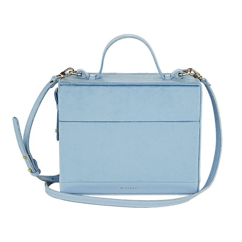 M-ISHKA Ženska torba Box bag svetloplava