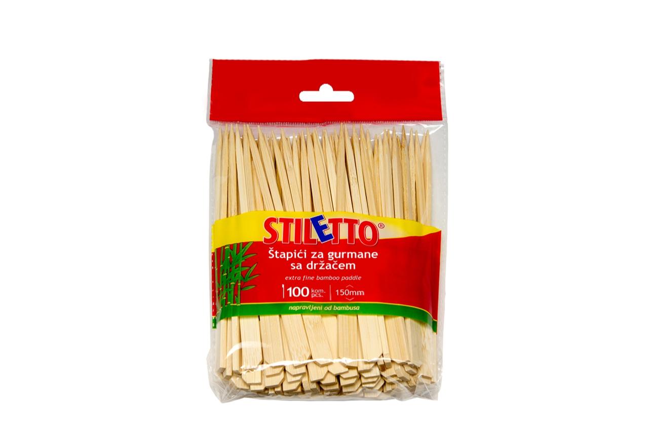 Stiletto štapići za hamburger sa držačem 100/1
