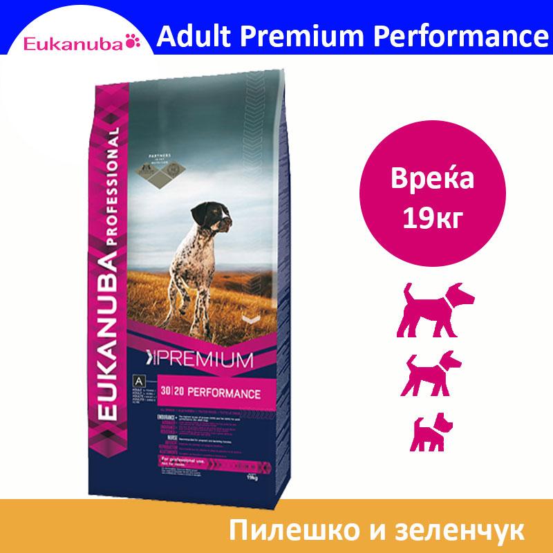 EUKANUBA Adult Premium Performance krekeri sa piletinom i povrćem [vreća 19 kg]