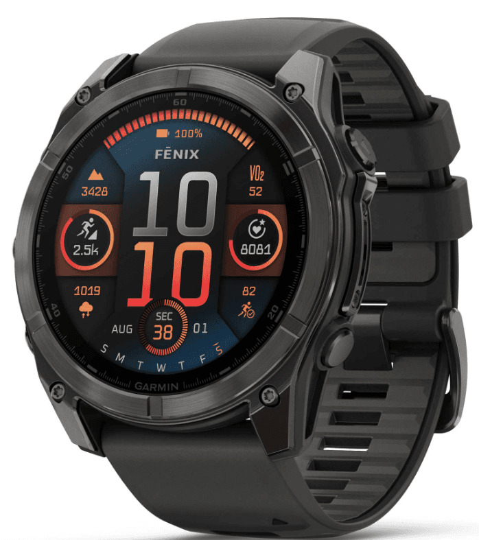 Garmin pametni sat Fenix ​​​​8 AMOLED Carbon DLC, 51mm, crni
