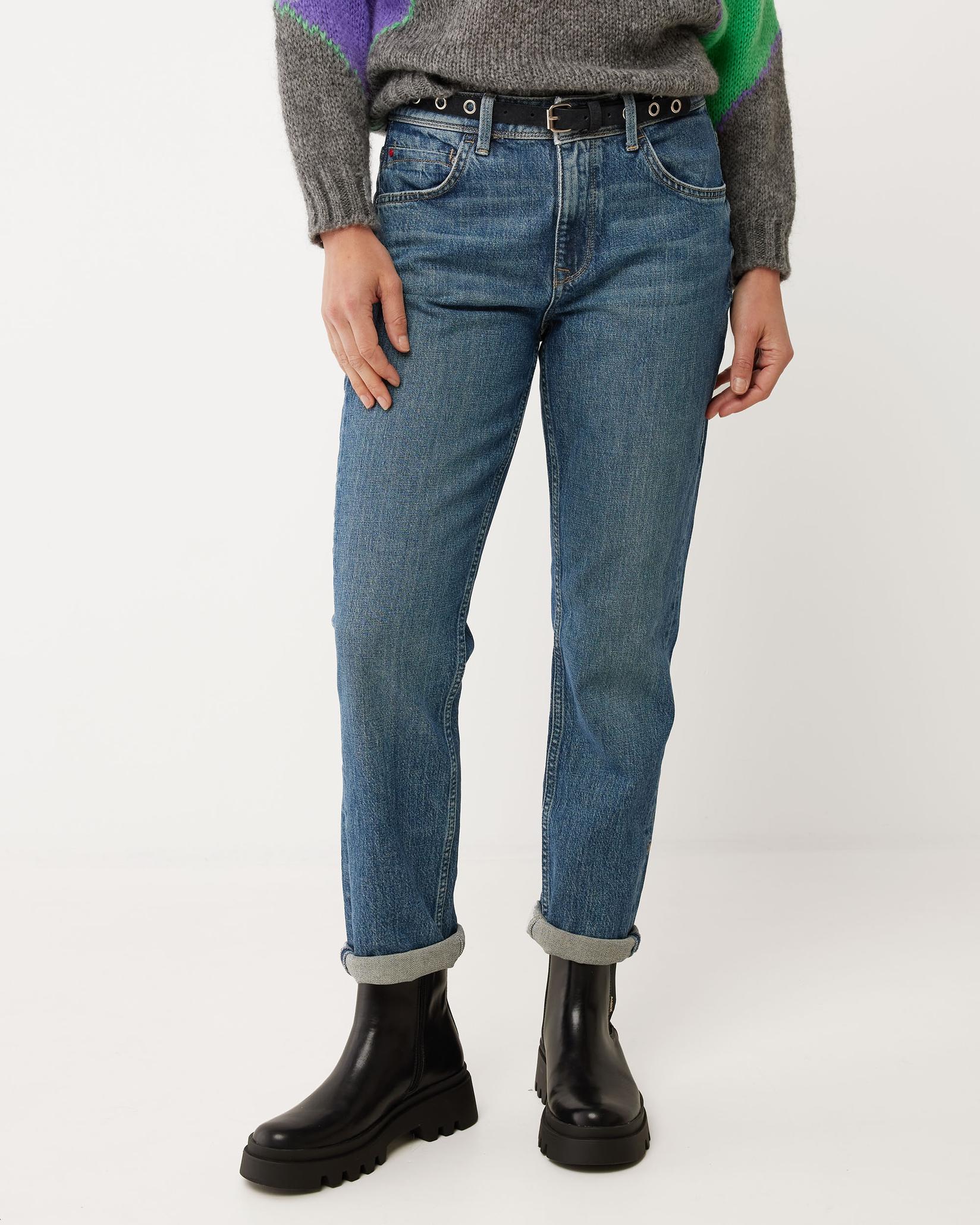 MEXX Ženske farmerke, Srednji struk, Ravne nogavice