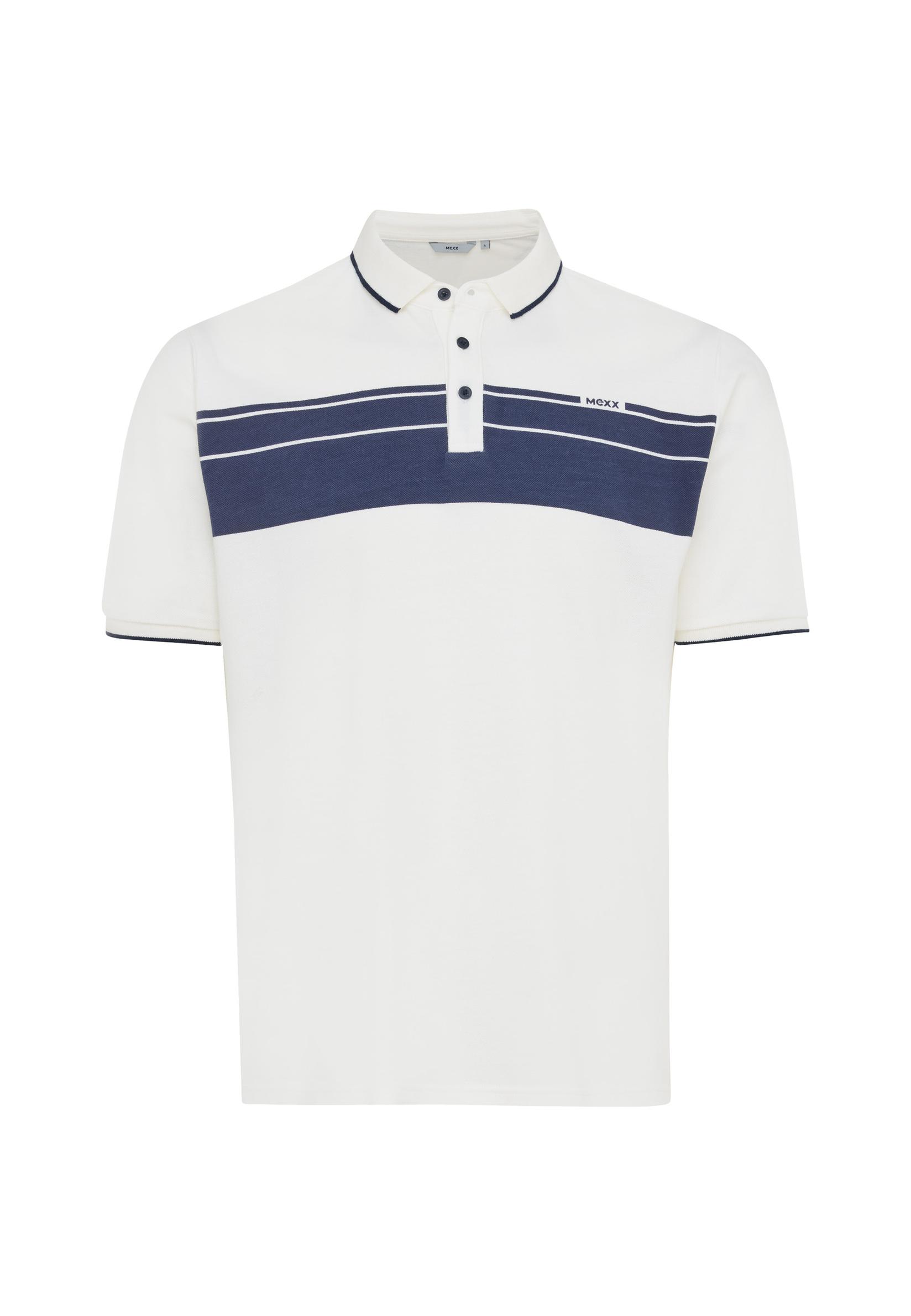 MEXX Muška majica sa kragnom, Belo-plava