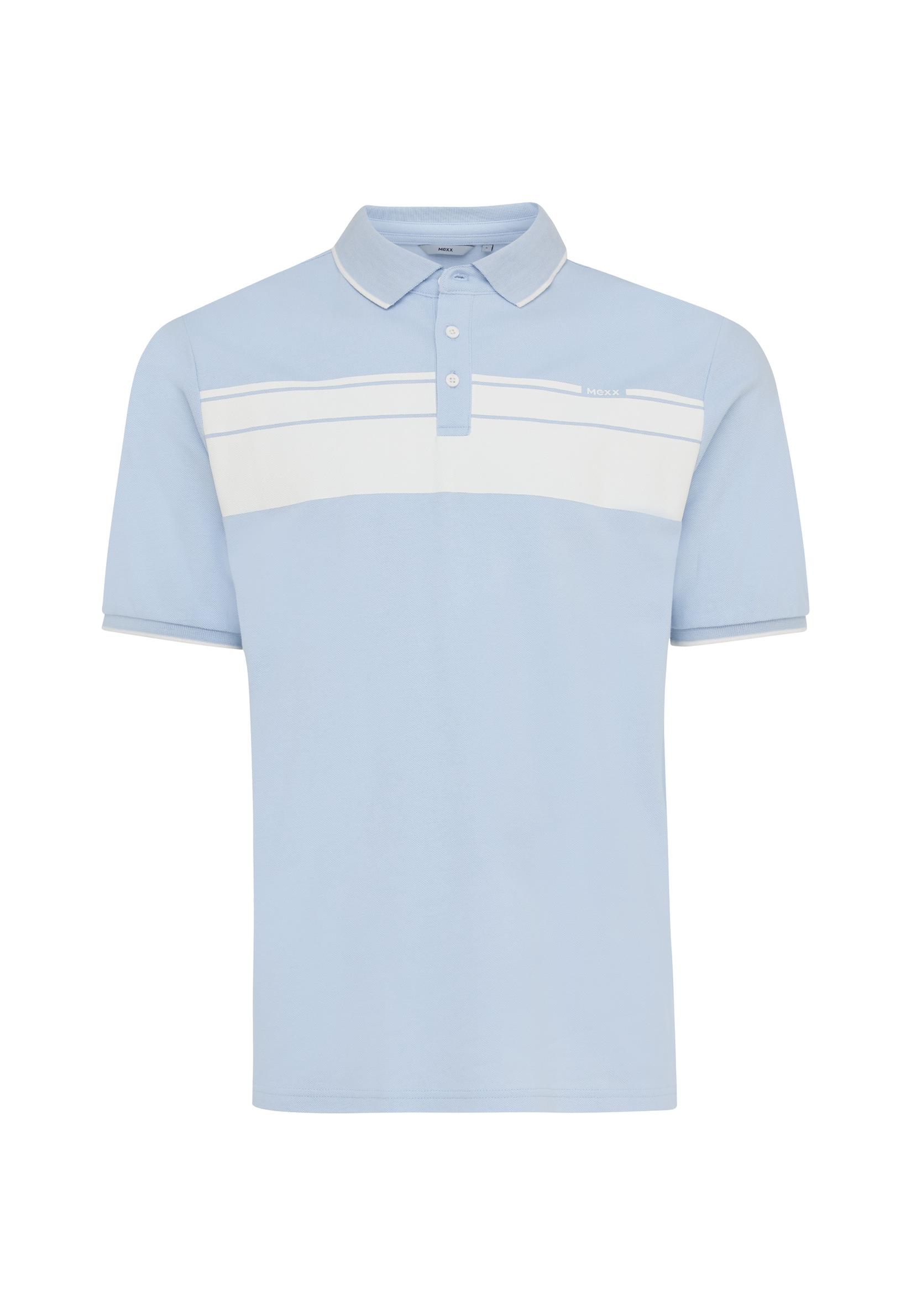 MEXX Muška majica sa kragnom, Plavo-bela