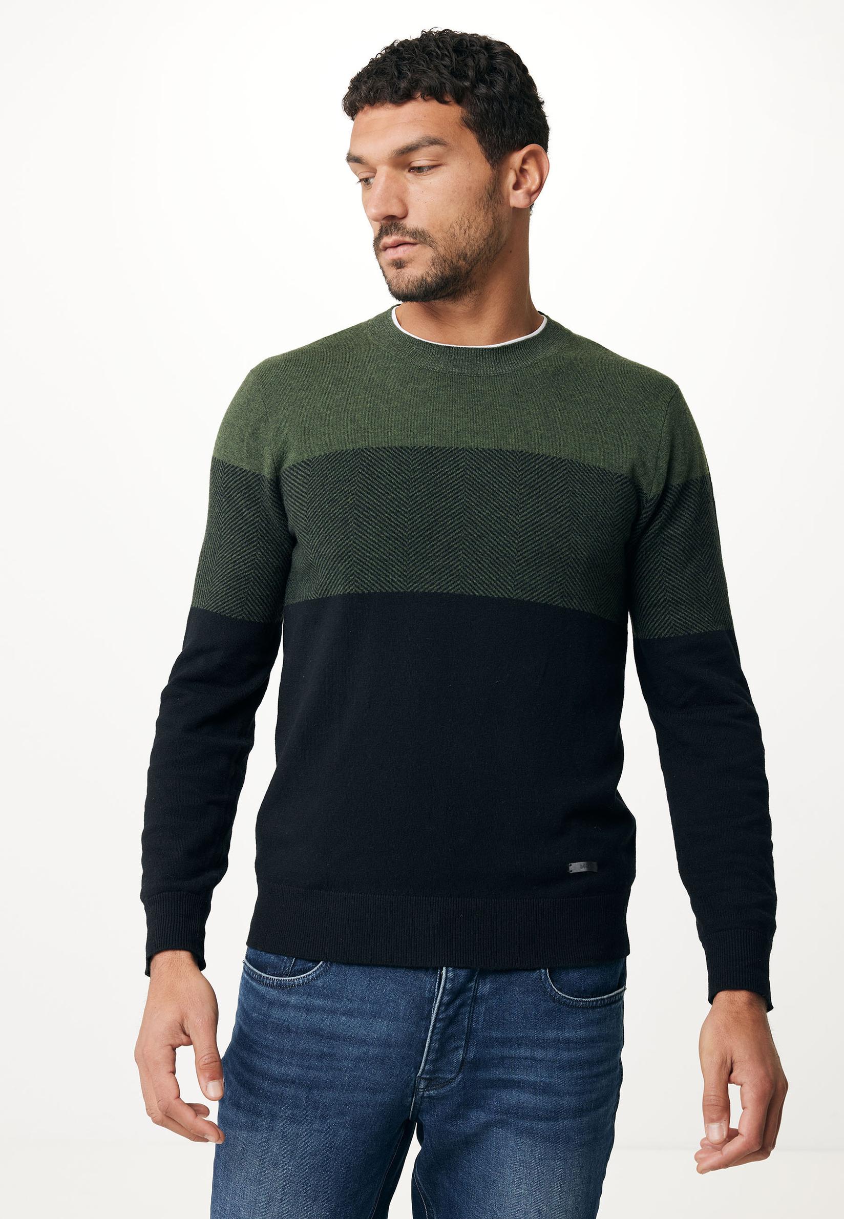 Selected image for MEXX Muški džemper Colorblock knit sweater zeleni