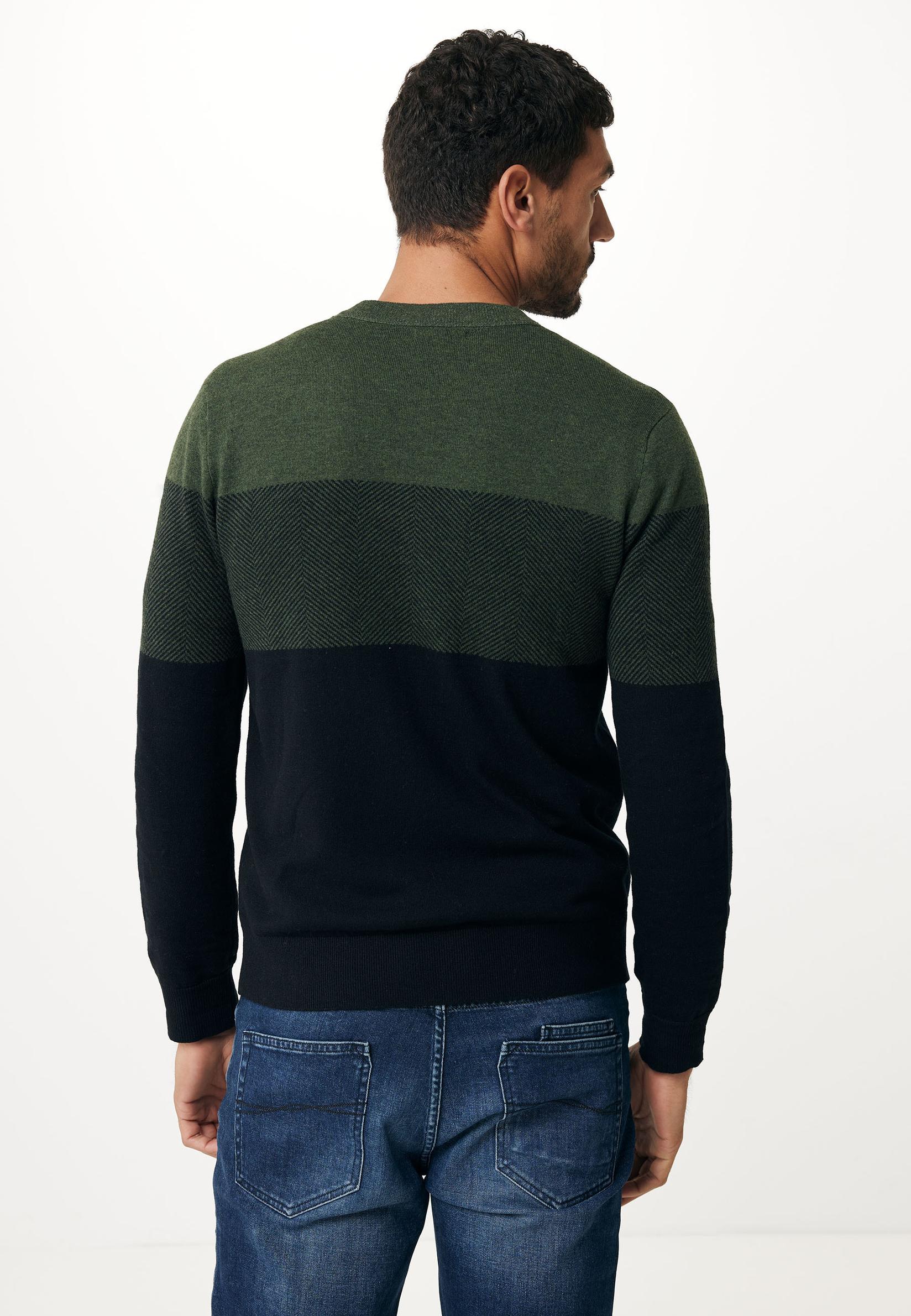 Selected image for MEXX Muški džemper Colorblock knit sweater zeleni